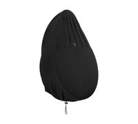 osiuujkw Housse de Chaise Suspendue de Patio Noire avec Fermeture éclair, imperméable, Durable et Facile à Nettoyer. La Housse Chaise Suspendue Patio est fabriquée en Tissu Oxford 210D avec