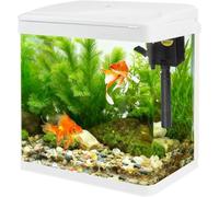 osiuujkw Kit de démarrage pour Aquarium de 2 gallons Le réservoir Betta Comprend Une puissante Filtration en 3 étapes et Une Pompe à Eau pour santé