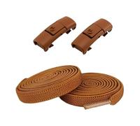 osiuujkw Lacets de rechange faciles à installer pour hommes et femmes, sans nœuds, élastiques et fiables pour la course. Ces lacets offrent une grande élasticité sans serrer, Brun, Longueur 100 cm