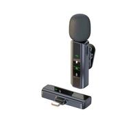 osiuujkw Microphone Cravate sans Fil Portable avec réduction de Bruit Intelligente, Compatible avec la Plupart des téléphones. Microphone de téléphone en, éclairage, Un à Un