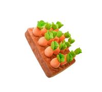 osiuujkw Peluche Carotte pour Chien Joyeux - Jouet Puzzle interactif encourageant à renifler et à trouver des friandises Tout en offrant Confort et Plaisir - Peluche Radis cueillir - Jouet mâcher