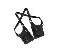 osiuujkw Sacoche bandoulière décontractée sous Le Bras, Accessoire Facile à Transporter et élégant pour Les activités de Plein air et Le Sport Quotidien. Sacoche de, Noir, 27.5x31cm