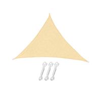 osiuujkw Voile d'ombrage Robuste avec UV pour Un ombrage Confortable dans Les Jardins, patios et piscines Tout l'été. Kit de Toile d'ombrage pour terrasse et abri de, Triangle Khaki