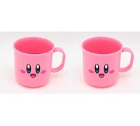 OSK Tasse en Plastique 200 ML pour Enfant Fête d'enfants, Fabriqué au Japon, Kirby's Dream Land, Kirby Rose, Lot de 2 Tasses C-1 PK