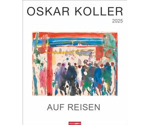 Oskar Koller Calendrier de voyage 2025 Magie de fleurs : magnifiques aquarelles dans un grand format Calendrier mural annuel 2025 pour les amateurs d'art. 46 x 55 cm, format portrait