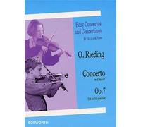 Oskar Rieding: Concerto In E Minor (Violin/Piano)