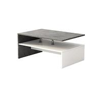 Oskar Store Vicco Table Basse Mike, Béton, 90x60cm, Convient pour Le Rangement des Magazines et des télécommandes