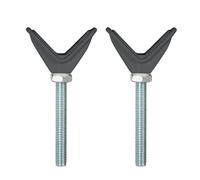 Osko - Lot de 2 embouts Y pour barrière à pression Gris