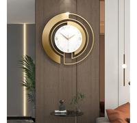 OSKOE Horloge Murale Design Moderne, 45cm Grande Horloge Murale Ronde, Horloge Decoration Murale, Pendules Murales à Quartz Silencieuse pour Salon Chambre Bureau Cuisine Maison Déco,Blanc