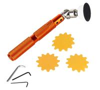 O'SKOOL Kit de ponceuse à bol tournant, avec tête rotative pour courbes intérieures, patin de ponçage de 50 mm, poignée en aluminium, 30 disques abrasifs #80/#150/#220