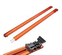 O'SKOOL Rail de guidage à bord droit de 2540 mm | Guide de scie circulaire extensible en aluminium compatible avec les défonceuses et les scies sauteuses | Rail de scie de précision avec pince rapide