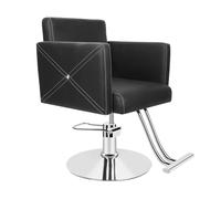 OSKOPWRC Chaise de Salon Coiffure, Chaise barbier hydraulique avec Pivot à 360 degrés et Hauteur réglable, Coiffure Robuste Design Ergonomique pour stylistes Professionnels, supporte jusqu'à 330 Noir