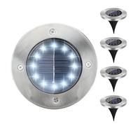 Oskuglin Lumière Solaire Extérieur, 4 Pièces Lampe Solaire Au Sol Jardin