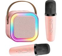 Oskuglin Set Karaoké Enfant avec 2 Micros & Enceinte Bluetooth