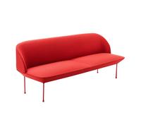 Muuto Oslo - Canapé 3 places rouge RAL 3016