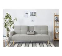 Oslo canapé convertible 3 places en tissu gris