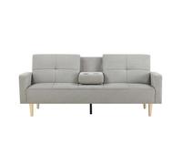 Concept Usine Canapé convertible Oslo 3 places en tissu gris