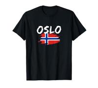 Oslo Drapeau de la Norvège T-Shirt