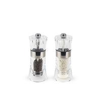Oslo Duo de moulins à poivre et à sel humide manuels en acryl 14 cm Peugeot