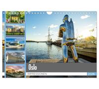 Oslo Impressionen (Wandkalender 2026 DIN A4 quer), CALVENDO Monatskalender: Zu Besuch in der Hauptstadt von Norwegen
