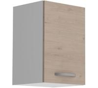 OSLO Meuble haut 1 porte - Décor Chêne Jackson - L 40 x P 36 x H 58 cm