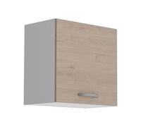 OSLO Meuble haut 1 porte - Décor Chêne Jackson - L 60 x P 36 x H 58 cm