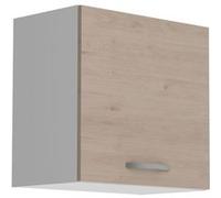 OSLO Meuble haut 1 porte - Décor Chêne Jackson - L 60 x P 36 x H 58 cm