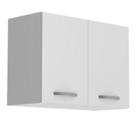 AC-Déco Meuble haut 2 portes OSLO Blanc L 80 x P 36 x H 58 cm