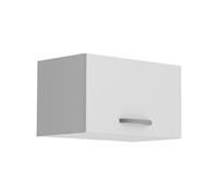 OSLO Meuble haut court 1 porte - Blanc - L 60 x P 36 x H 35 cm