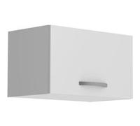 OSLO Meuble haut court 1 porte - Blanc - L 60 x P 36 x H 35 cm Blanc G