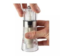 PEUGEOT Moulin à sel Oslo 12 cm – Sel humide inclus, mécanisme Zirlion céramique, réglage classique