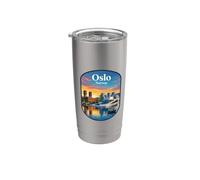 Oslo Norvège Souvenir/Oslo Gobelet isotherme en acier inoxydable double paroi