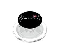 Oslo Skyline Battement Cœur Norvégien Norvège J'aime Oslo PopSockets PopGrip pour MagSafe