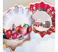 OSMA Assiettes plates de la marque modèle Paper plates Star Set de 2 pour pastries 30 cm