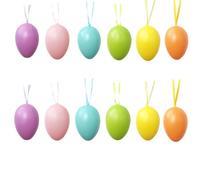 Osma Lot de 12 œufs décoratifs de 6 cm - Couleurs Pastel
