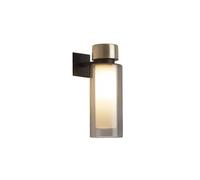 Osman 560.41 Applique Murale Noir Mat/Laiton Brossé avec Verre Transparent
