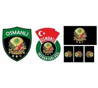 Osmanli 6B Lot de 6 écussons thermocollants Motif Empire ottoman