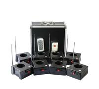 OSMARI Allumeur de Feux d'artifice à Froid sans Fil, Rechargeable, 2 Commandes, 8 capteurs, Mini Machine réutilisable, télécommande d'intérieur