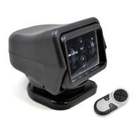 OSMARI Projecteur de véhicule 120W télécommande sans Fil Lampe de Recherche LED Rotatif à 360 ° pour Camion Bateau Tout-Terrain avec Base magnétique,Black