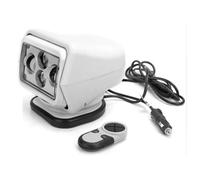 OSMARI Projecteur de véhicule 120W télécommande sans Fil Lampe de Recherche LED Rotatif à 360 ° pour Camion Bateau Tout-Terrain avec Base magnétique,White
