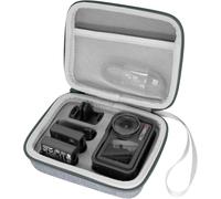 Osmo Action 5 Pro Case,Portable Carrying Case PU Leather Shoulder Bag for DJI Osmo Action 5/4/3 Adventure Combo Accessories,grey,Simply