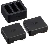 Osmo Action Part 3 Kit de Charge-Station de Charge pour Osmo Action,2 Batteries + 2 Boitiers pour Batterie Inclus,Accessoire pour Osmo Action,Recharge de l'Osmo Action