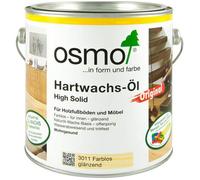 Osmo Cire Dure Huile Incolore Brillant pour Tous Les Planchers en Bois 2500ml