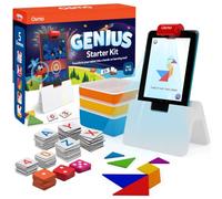 Osmo - Coffret complet Genius pour tablette Fire - Genius Starter Kit - Âges 6-10 ans - 5 jeux d'apprentissage interactifs : maths, orthographe, art, physique, créativité, et plus encore