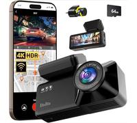 Osmo Dashcam Pro Original Voiture Avant Arriere - Carte 64 Go Offerte Convient À Tous Les Véhicules (WiFi+GPS+64G)