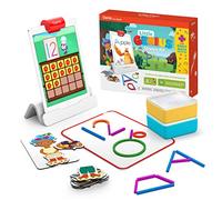 Osmo Little Genius Kit de démarrage pour iPad + Aventure mathématique précoce - 6 Jeux d'apprentissage éducatifs - 3 à 5 Ans - Compter, Formes, phonique et créativité (Base Osmo iPad Incluse)