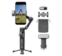 Osmo Mobile 8 Bundle Standard+Lumière d’appoint, Nacelle stabilisatrice iPhone&Android, Suivi natif, Rotation panoramique 360°, Barre d’Extension intégrée, Luminosité & Temp. Couleur 8 Niveaux