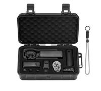 Osmo Pocket 3 Housse, Sac de Transport étanche pour DJI Osmo Pocket 3 Creator Combo Accessoires, Housse de Protection Rigide Sac de Rangement Portable avec Dragonne, Noir, Noir, noir