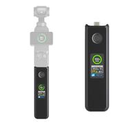 Osmo Pocket 3 Poignée de batterie à charge rapide 20 W compatible avec DJI Pocket 3 avec écran LCD couleur visible, vitesse de charge et température de la batterie visibles, 5000 mAh, noir