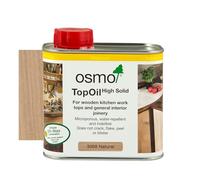 Osmo TopOil - Huile à haute concentration 3068, Naturel Mat, 500ml - Huile pour bois durable pour surfaces de cuisine en bois, Résistante à l'eau et sûre pour les aliments, Traitement et finition du
